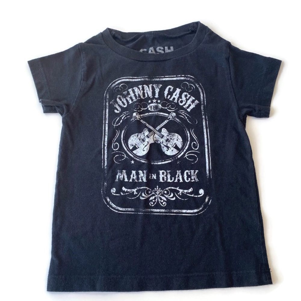 Kids Johnny Cash Graphic Tshirt Sz 5T